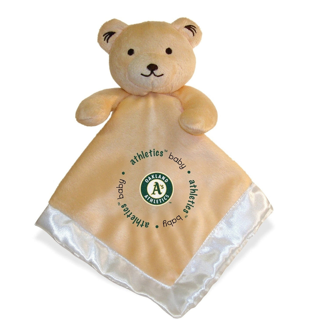 Oakland Athletics Security Bear Tan 14in Soft Plush Toy with Embroidered Logo Image 1