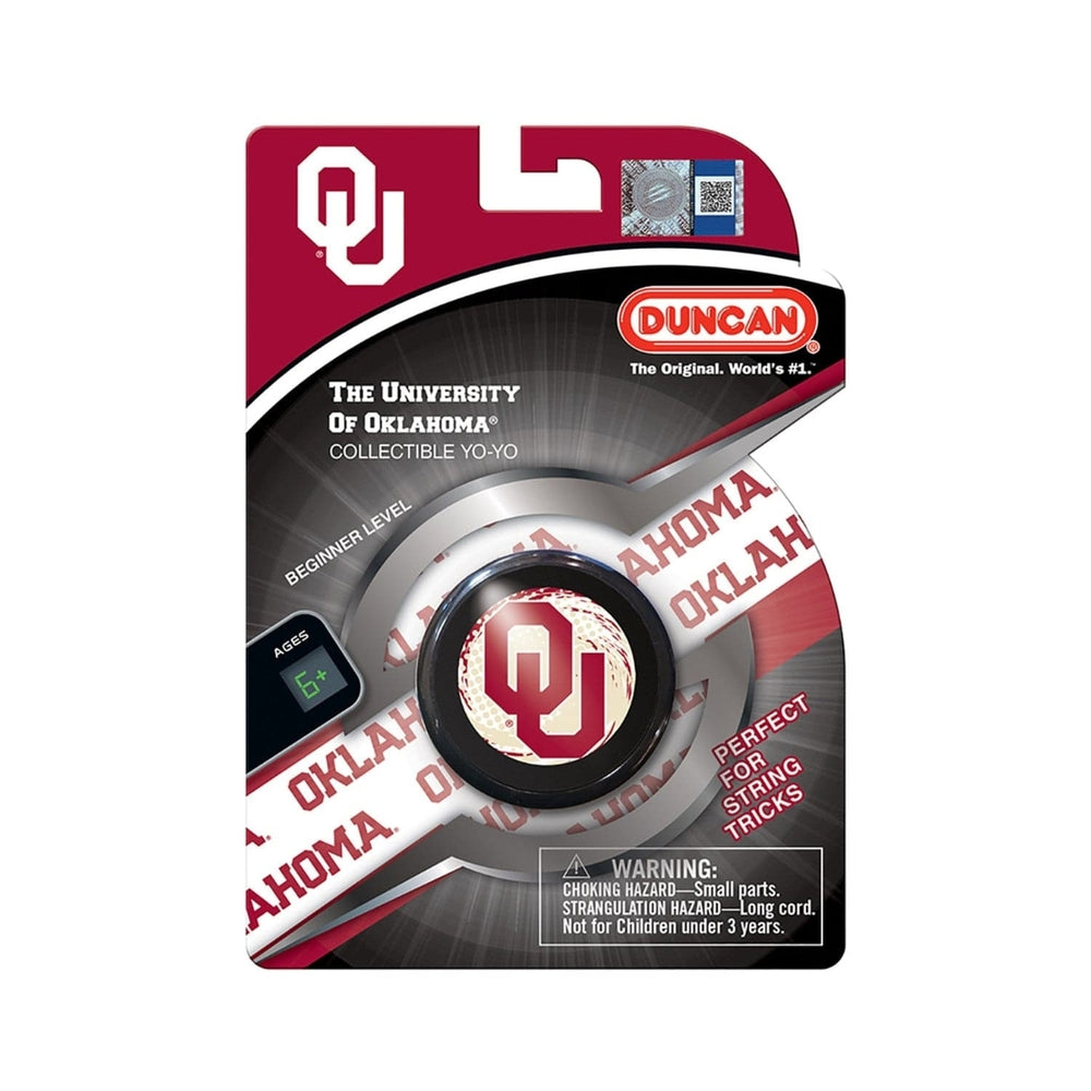 Oklahoma Sooners Duncan Yo-Yo Collectible Team Colors String Tricks Starter Toy Image 2