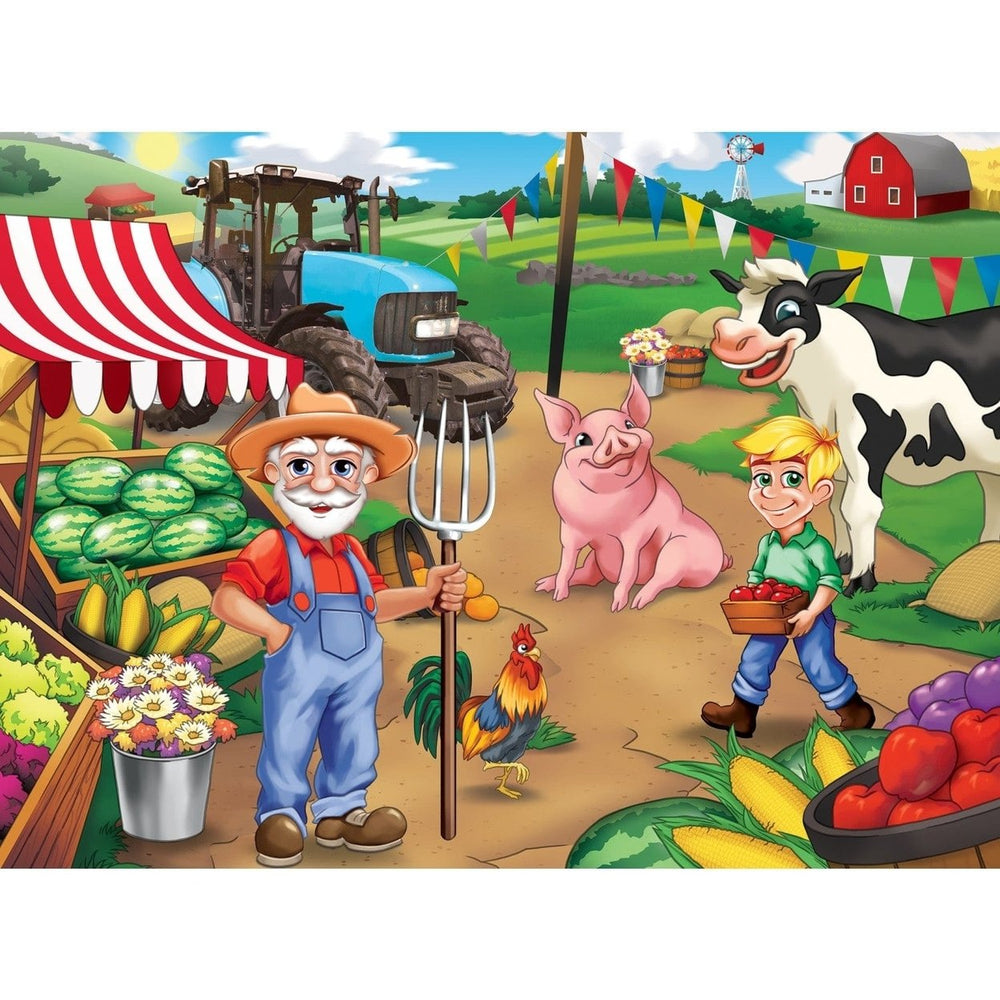 Old MacDonalds Farm - Market Day 60 Piece Jigsaw Puzzle Image 2