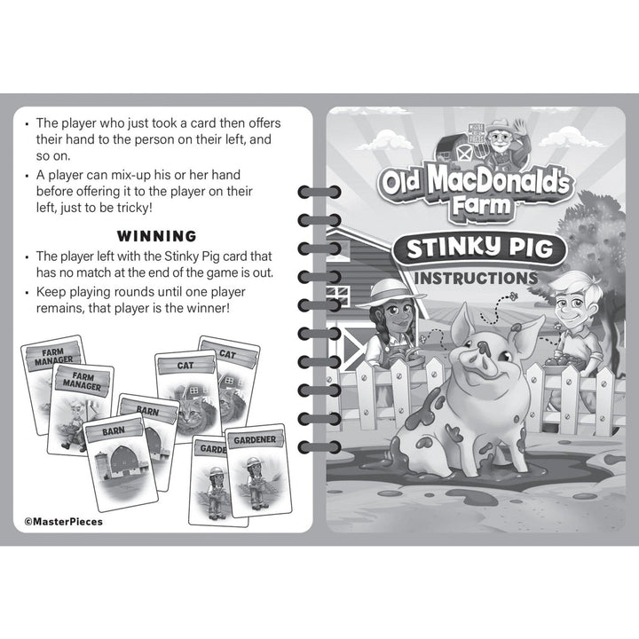 MasterPieces Stinky Pig Card Game Fun Family Game for Kids and Adults Image 4