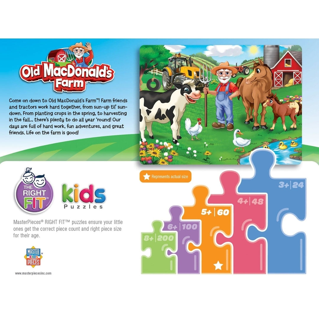 Old MacDonalds Farm Jigsaw Puzzle 60 Pieces 19x14 inches Age 5+ Millers Pond Image 3