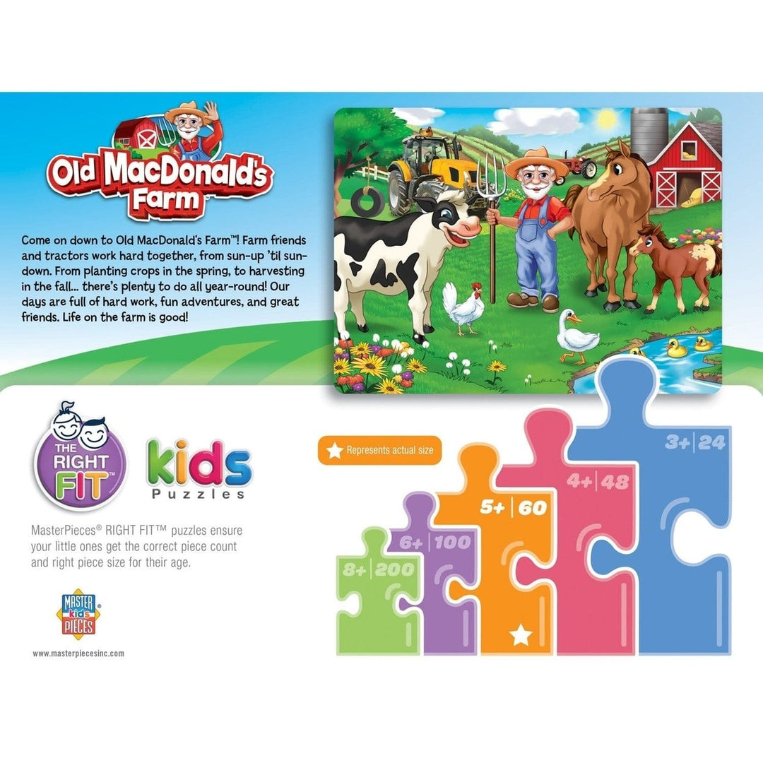 Old MacDonalds Farm Jigsaw Puzzle 60 Pieces 19x14 inches Age 5+ Millers Pond Image 4