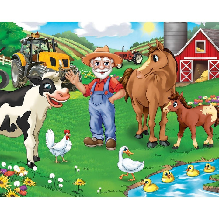 Old MacDonalds Farm 100 Piece Jigsaw Puzzles 4 Pack Eco-Friendly Fun for Kids Image 3