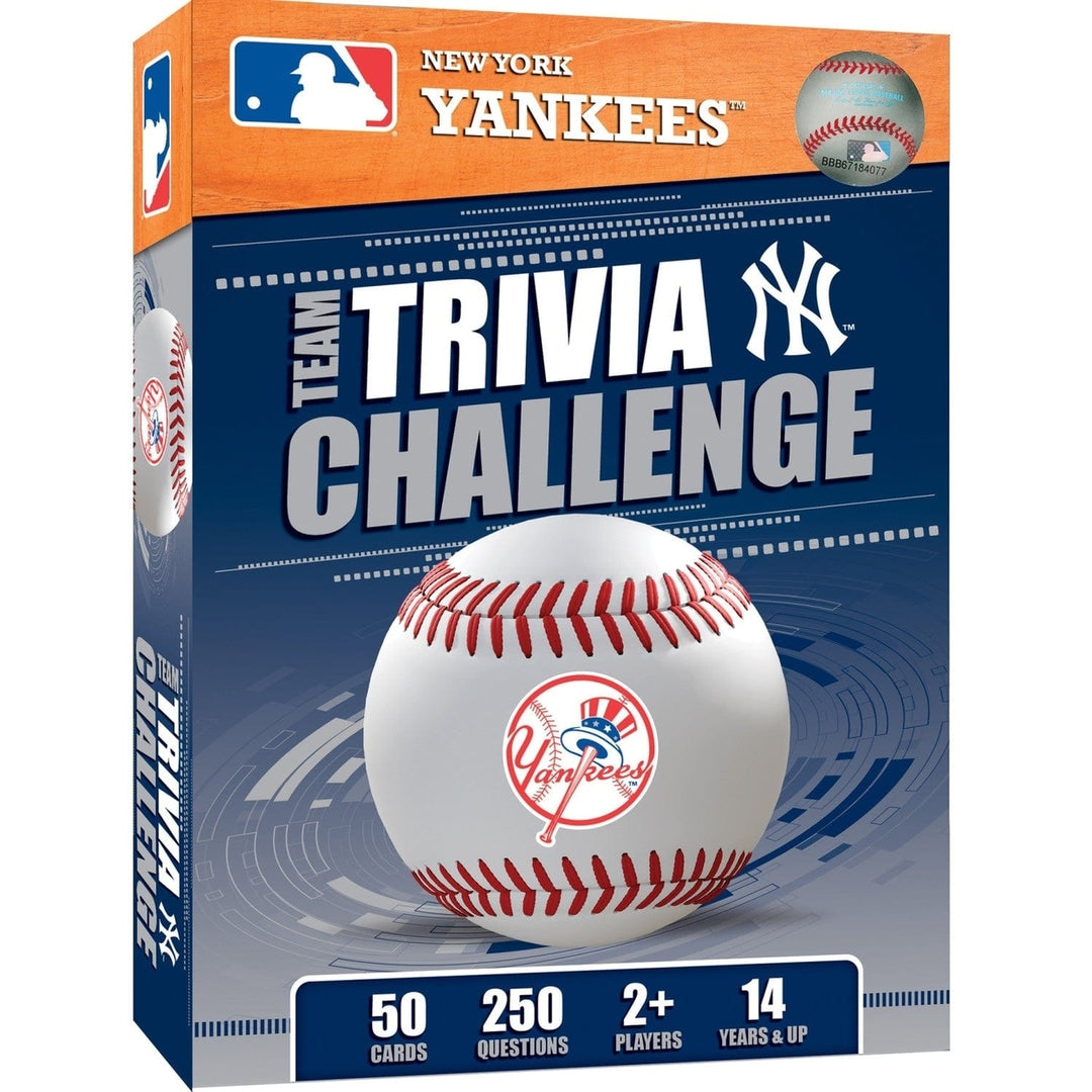 York Yankees Trivia Challenge Game 50 Cards Ages 12 and Up Trivia Fun Image 1