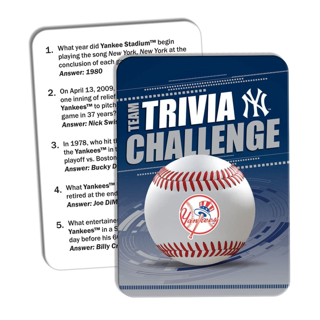 York Yankees Trivia Challenge Game 50 Cards Ages 12 and Up Trivia Fun Image 2