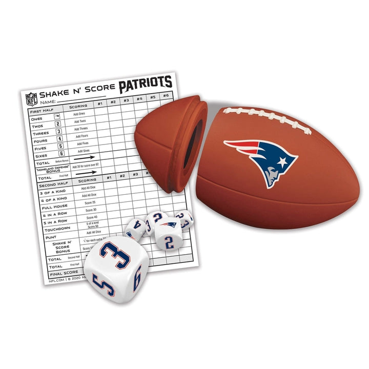 England Patriots Shake N Score Dice Game Collectible Travel Game Image 2