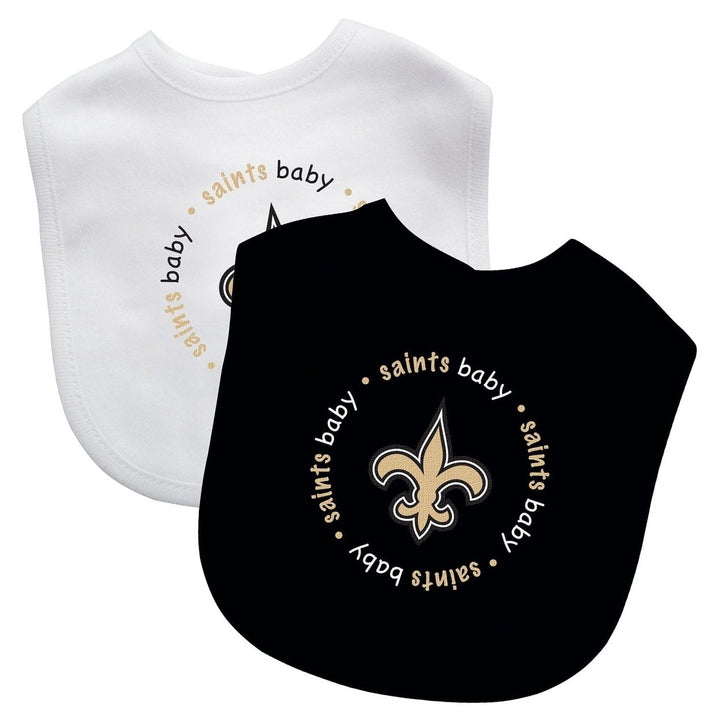 Orleans Saints Bibs 2-Pack Cotton Infant Baby Fan Apparel NFL Image 1