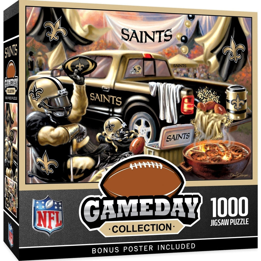 Orleans Saints - Gameday 1000 Piece Jigsaw Puzzle Image 1