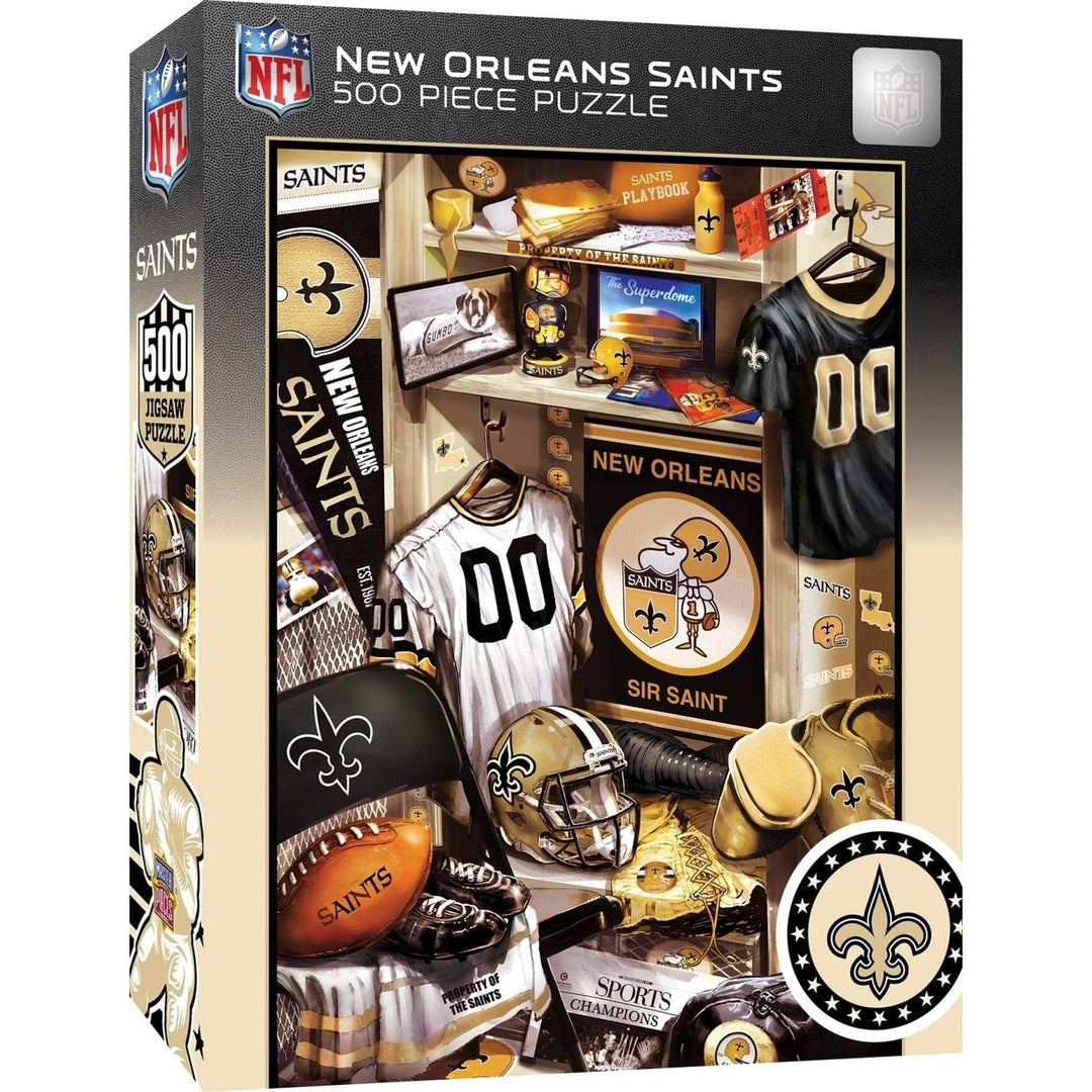 Orleans Saints 500 Piece Jigsaw Puzzle 100% Recycled Material Football Art Image 1