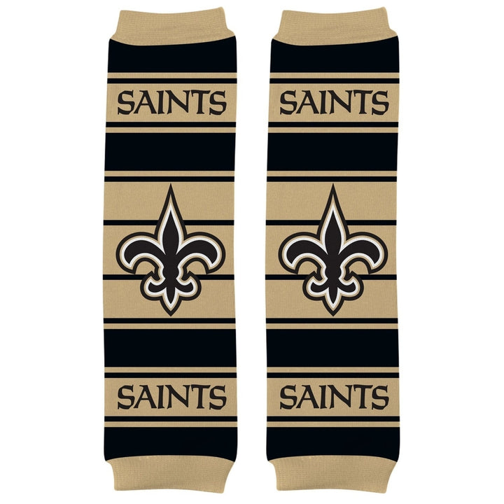 Orleans Saints Baby Leg Warmers NFL Infant Toddler Cotton Blend Size 9-35 lbs Image 1