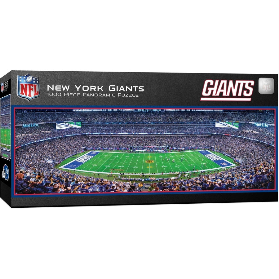 York Giants 1000 Piece Panoramic Jigsaw Puzzle 13x39 Eco-Friendly Image 1