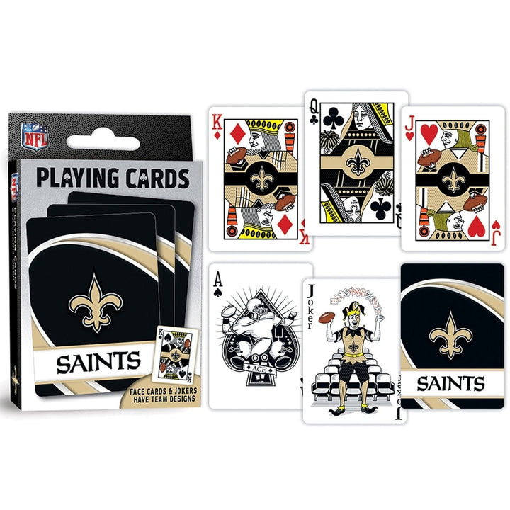 Orleans Saints Playing Cards 54 Card Deck Officially Licensed NFL Deck Image 3