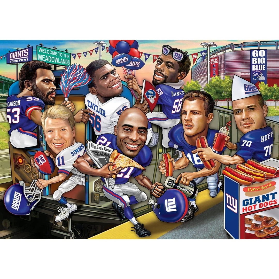 York Giants 500 Piece Jigsaw Puzzle NFL All Time Greats Recycled Material Image 2