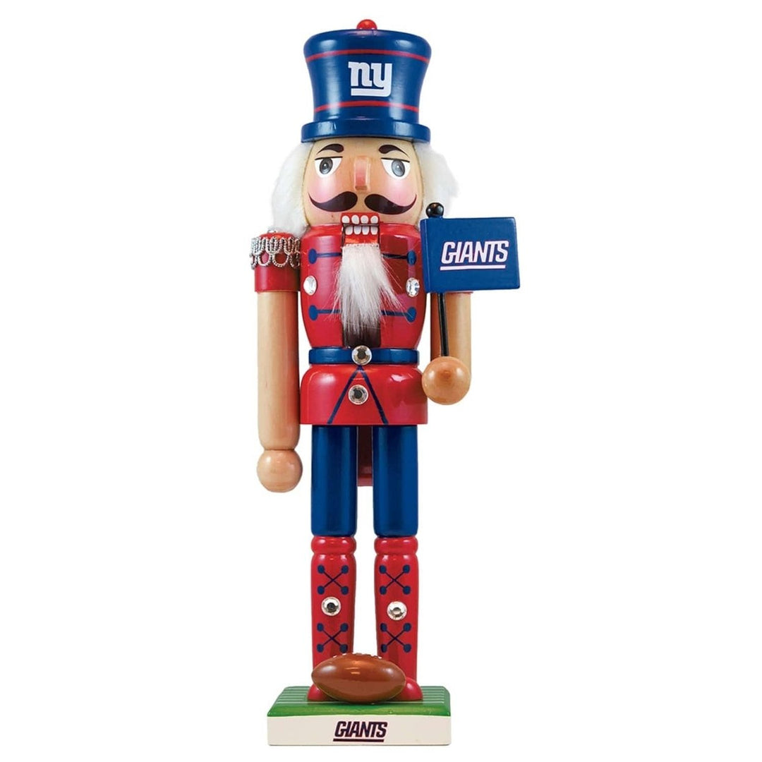 York Giants Collectible Nutcracker Solid Wood Handcrafted Team Decor Image 1