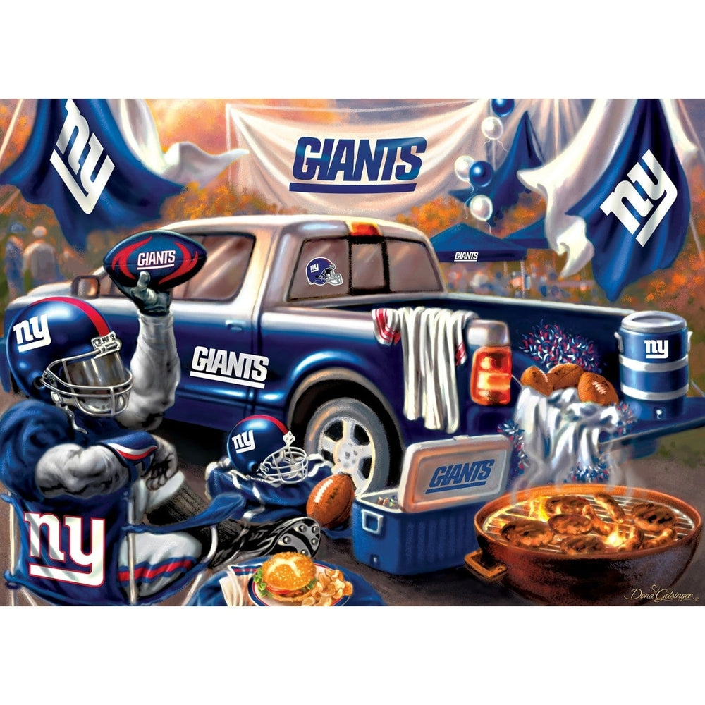 York Giants 1000 Piece Jigsaw Puzzle 19.25 x 26.75 Eco-Friendly Chipboard Image 2