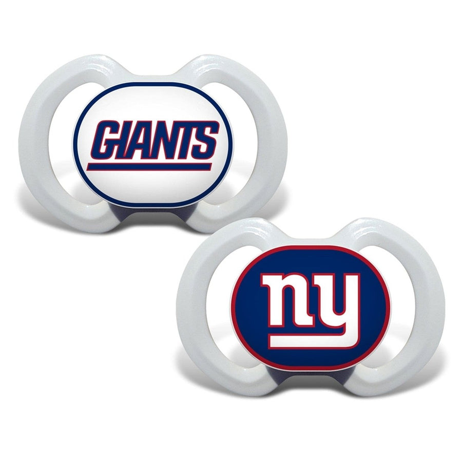 York Giants Pacifier 2-Pack Orthodontic Silicone BPA-Free for Infants Image 1