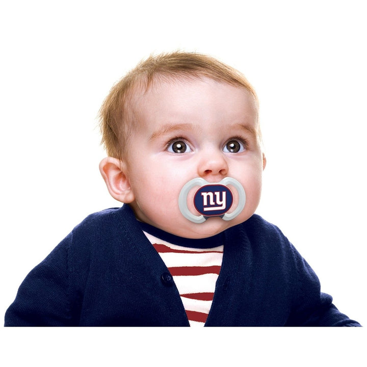 York Giants Pacifier 2-Pack Orthodontic Silicone BPA-Free for Infants Image 4