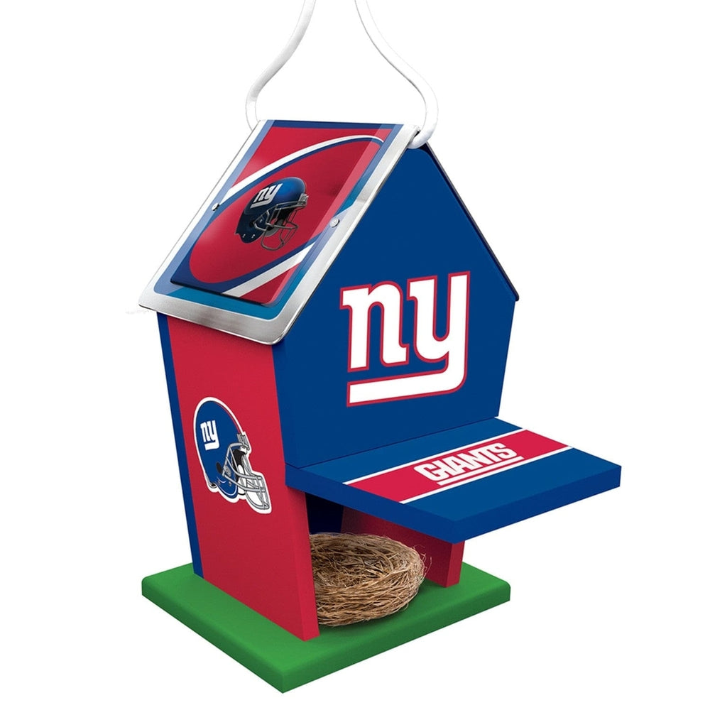 York Giants Birdhouse Wooden Waterproof NFL Decorated Birdhouse Image 2