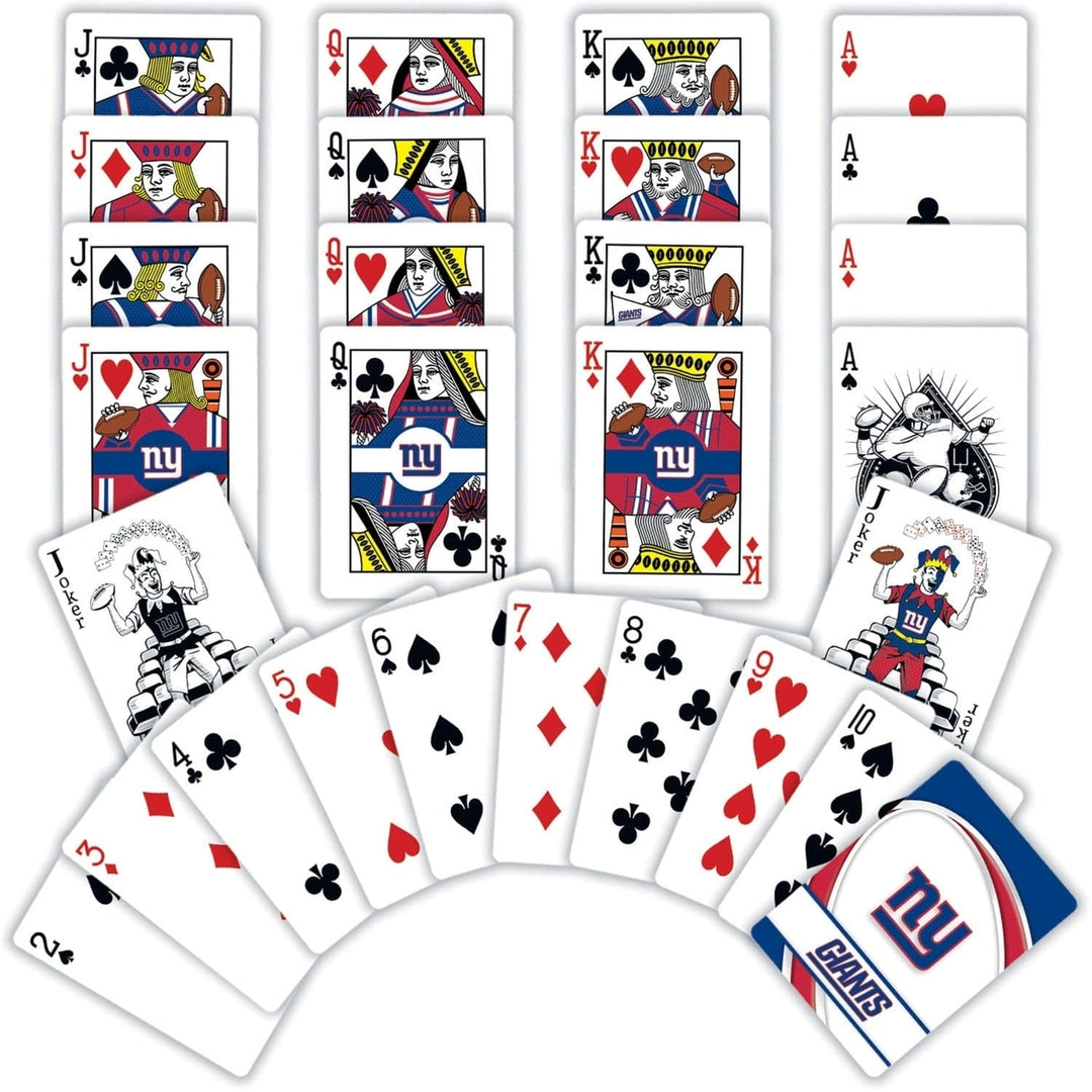 York Giants Playing Cards 54 Card Deck Official NFL Team Deck Image 2