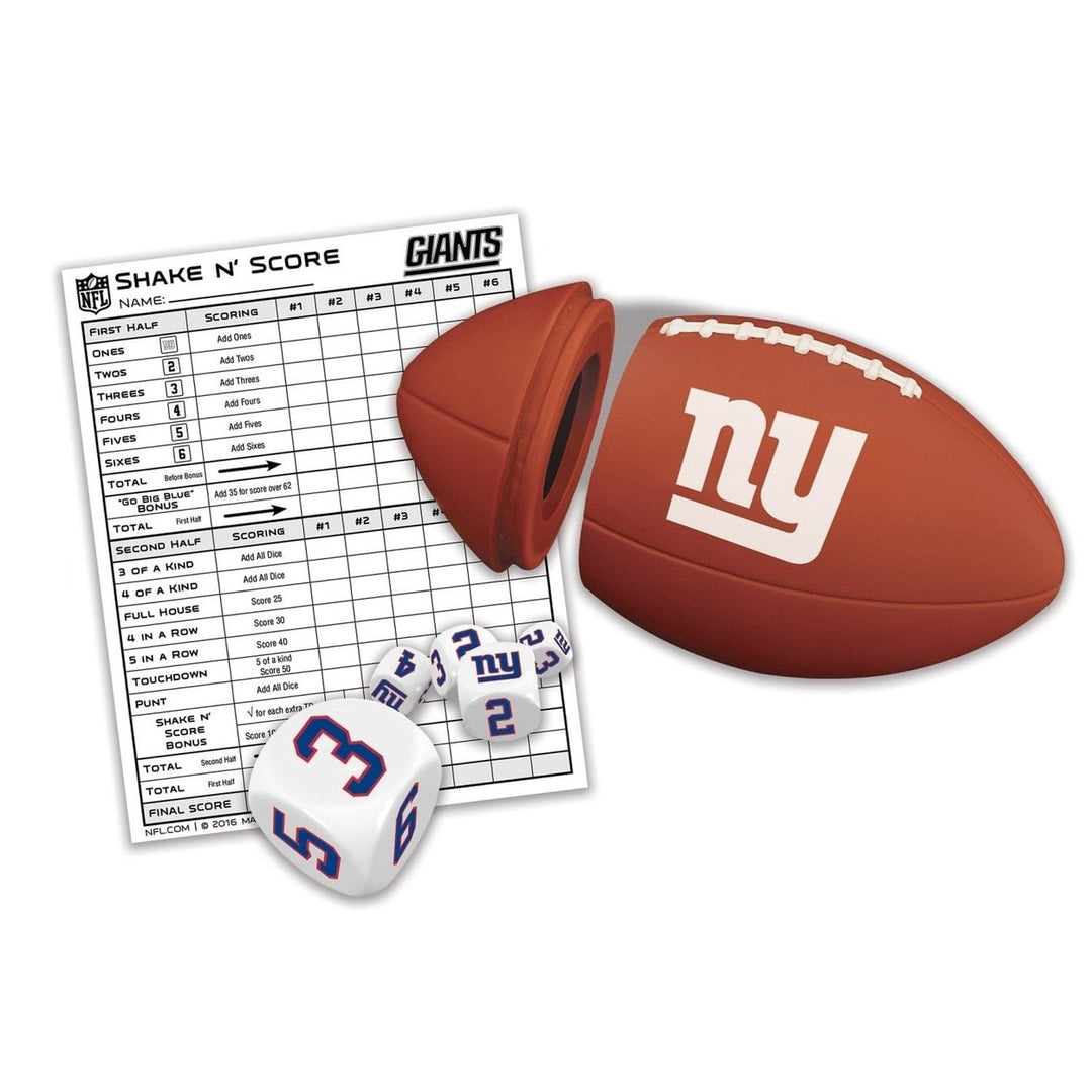 York Giants Shake N Score Dice Game Official NFL Collectible Travel Game Image 2