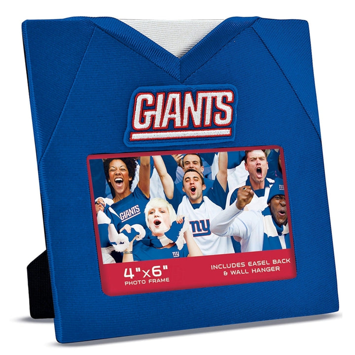 York Giants Picture Frame 4x6 Licensed NFL Fan Wall Easel Hanger Image 1