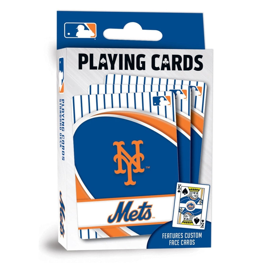 York Mets Playing Cards Official MLB 54 Card Deck Team Logo Design Image 1