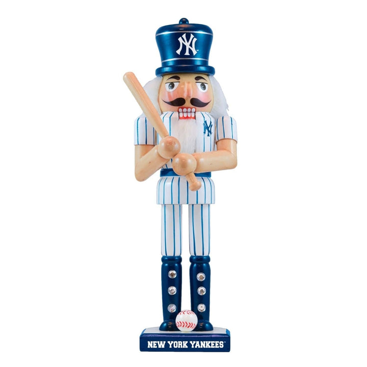 York Yankees Collectible Nutcracker Solid Wood Hand-Crafted Team Colors Image 1