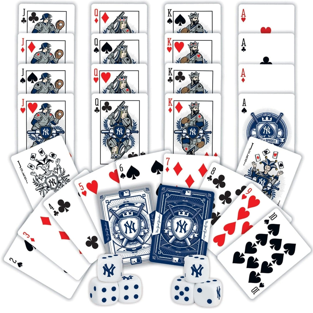 York Yankees 2-Pack Playing Cards and Dice Set Officially Licensed MLB Image 2