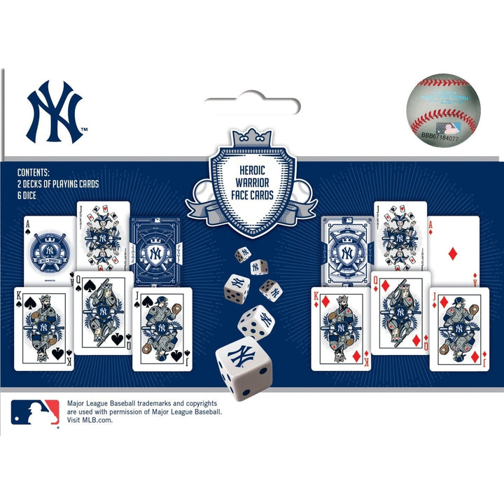 York Yankees 2-Pack Playing Cards and Dice Set Officially Licensed MLB Image 3