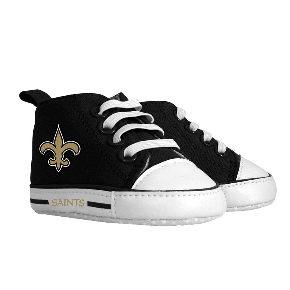 Orleans Saints Baby Gift Set 2 Piece Bib Pre-Walkers Unisex Cotton Shoes Image 2