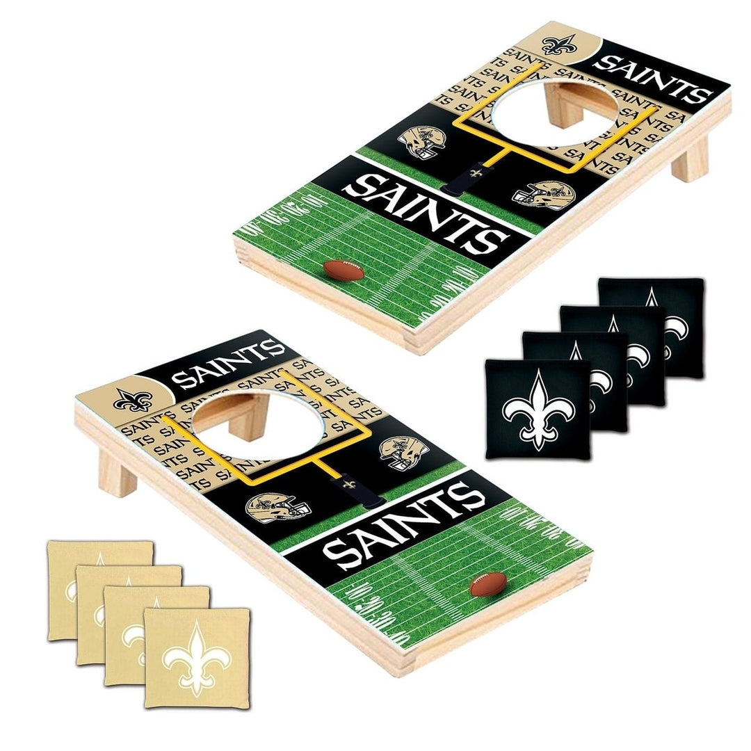 Orleans Saints - NFL Tabletop Cornhole Image 2