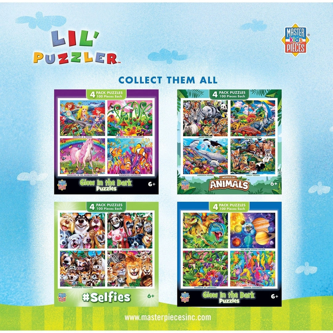 MasterPieces Lil Puzzler 48 Piece Jigsaw Puzzles 4-Pack for Kids Ages 6+ Image 3