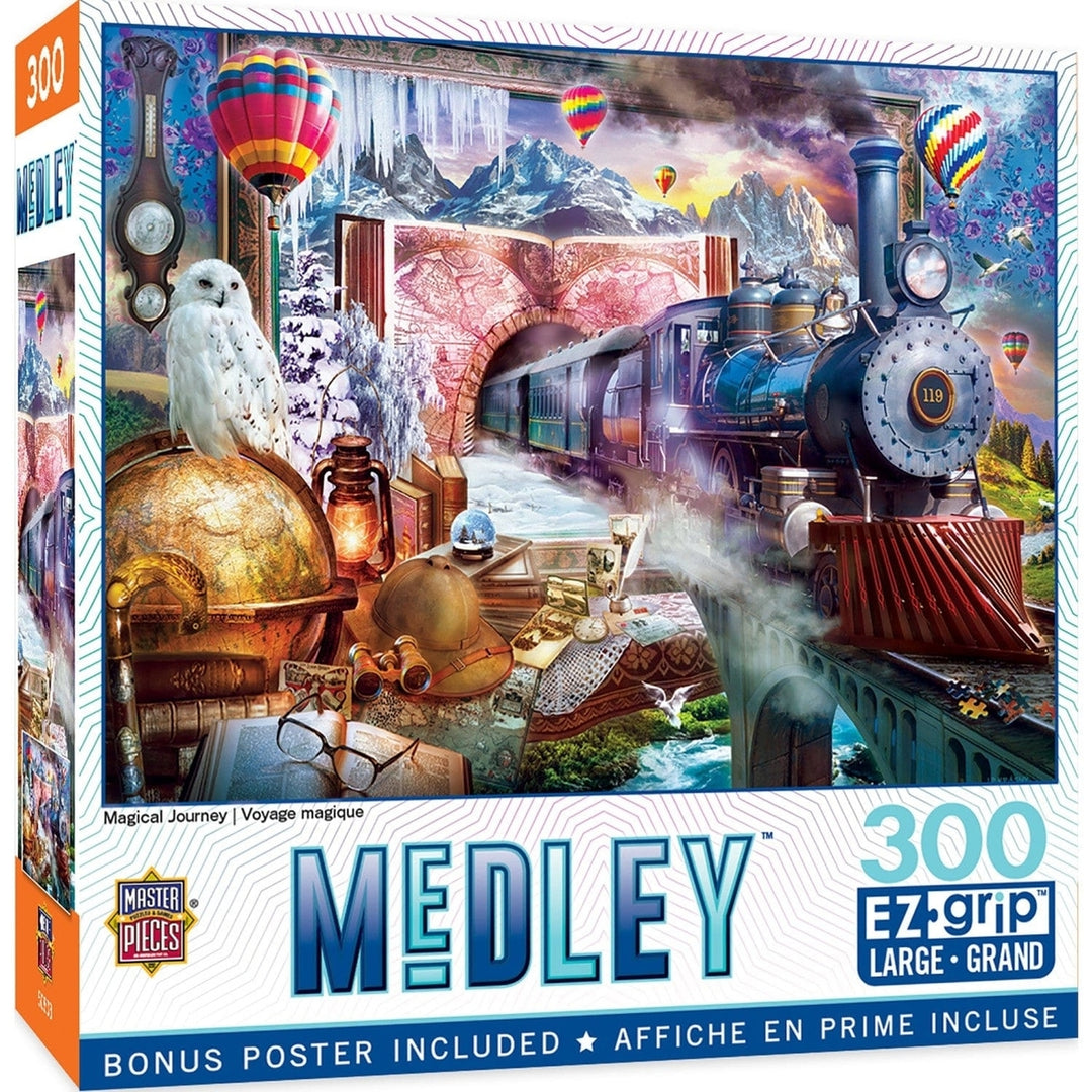 MasterPieces Medley 300 Piece EZ Grip Jigsaw Puzzle Magical Journey 18x24 Image 1