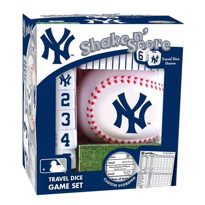 York Yankees Shake n Score Dice Game MLB Collectible Travel Game Image 1