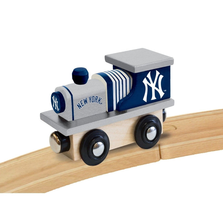 York Yankees Wooden Toy Train Engine Officially Licensed MLB Kids Gift Image 4