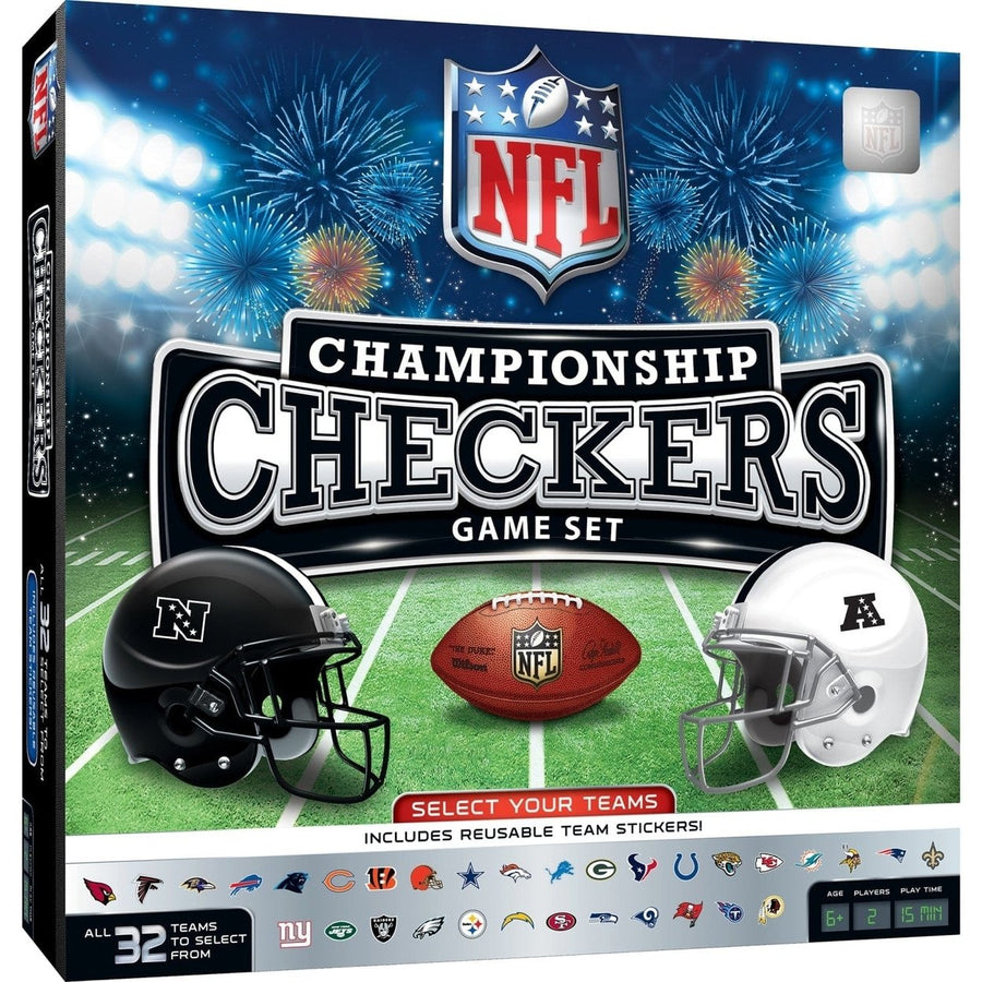 NFL - League Checkers Board Game Image 1