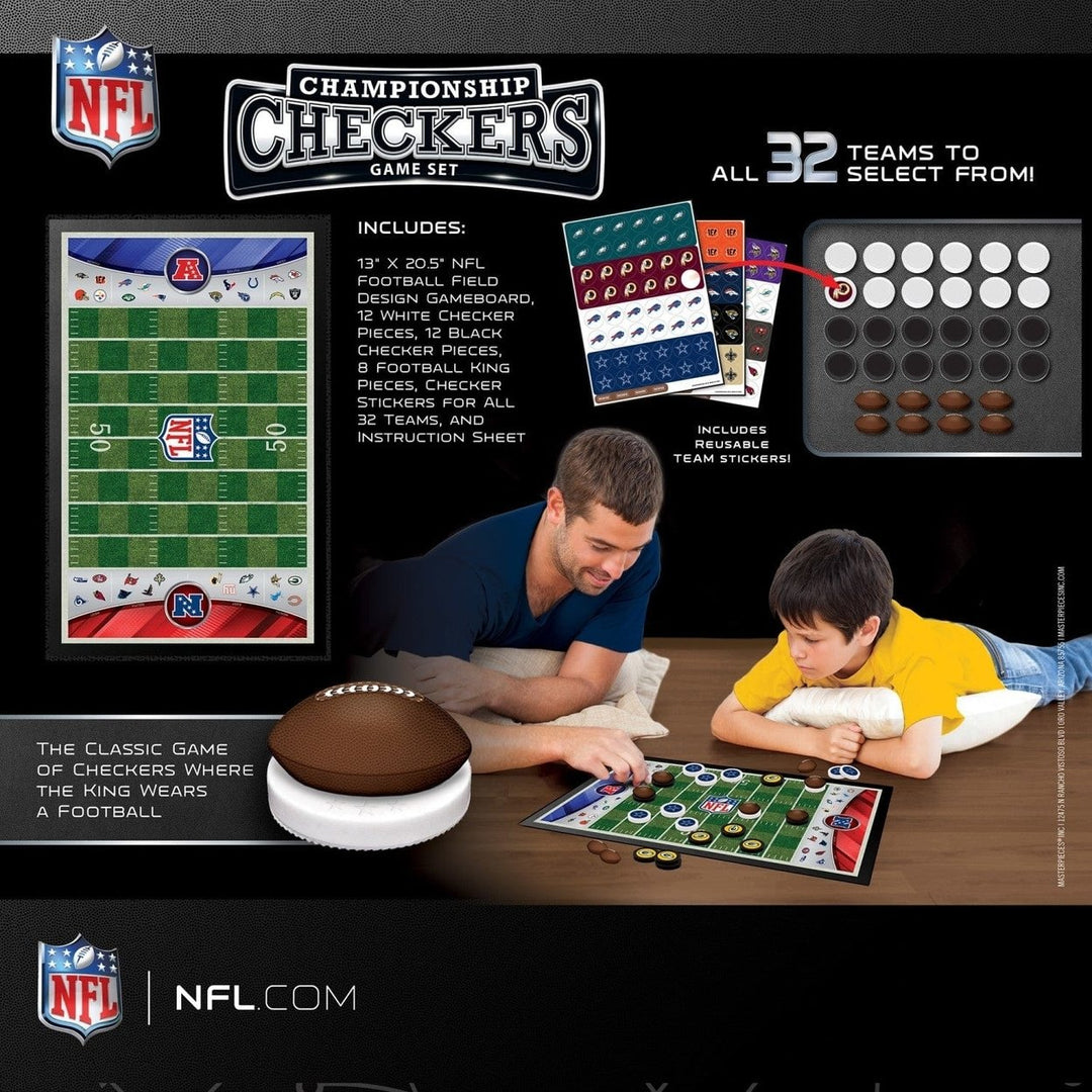 NFL - League Checkers Board Game Image 3