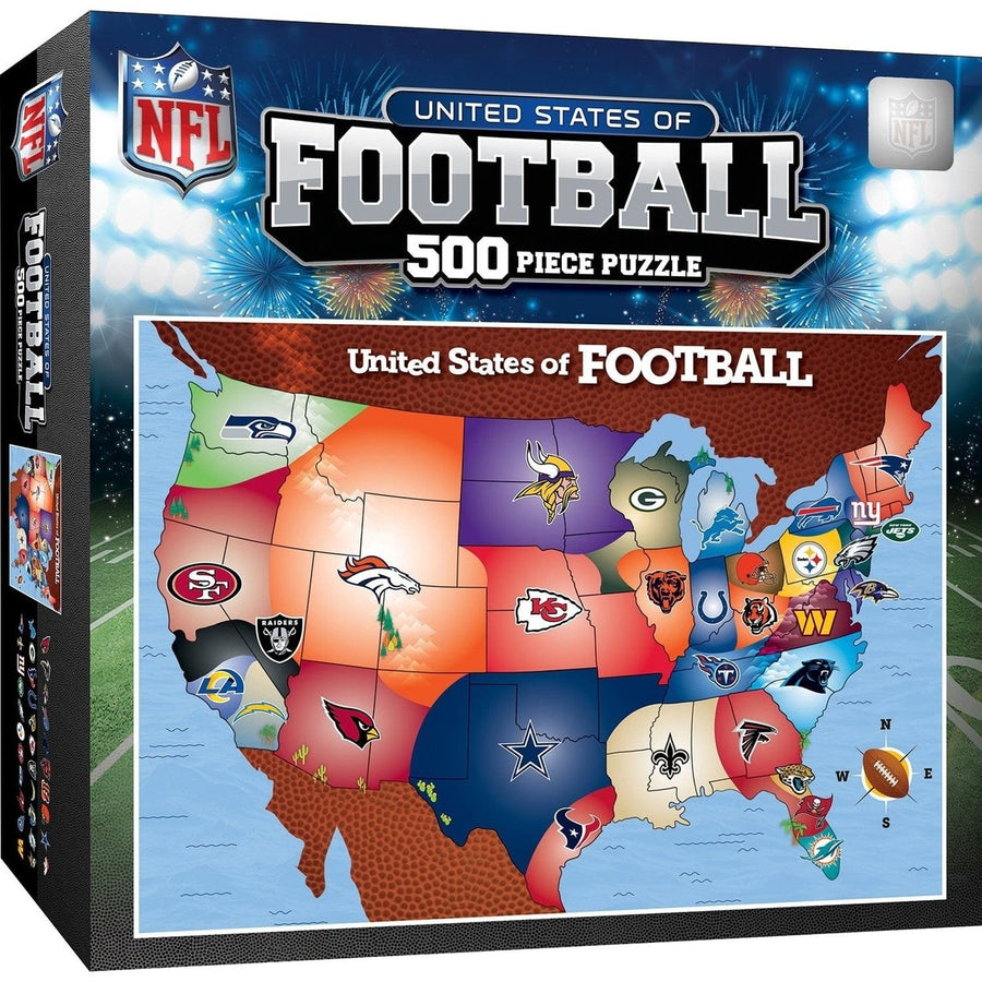 NFL - League Map 500 Piece Jigsaw Puzzle Image 1