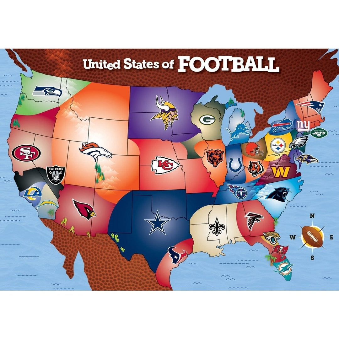 NFL - League Map 500 Piece Jigsaw Puzzle Image 2