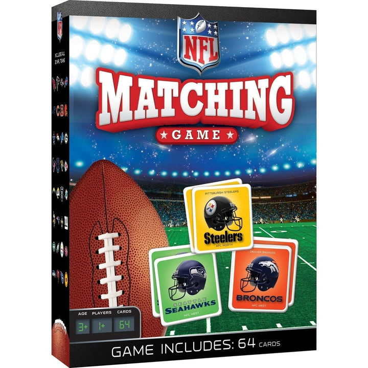 NFL League Matching Game for Kids and Adults 32 Matching Pairs Fun Memory Game Image 1