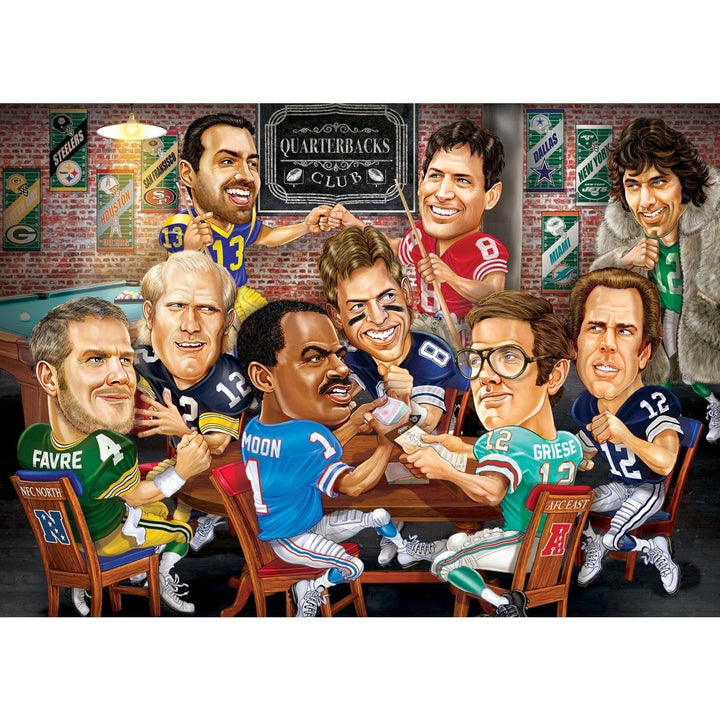 NFL Quarterbacks Club - All Time Greats 500 Piece Jigsaw Puzzle Image 2