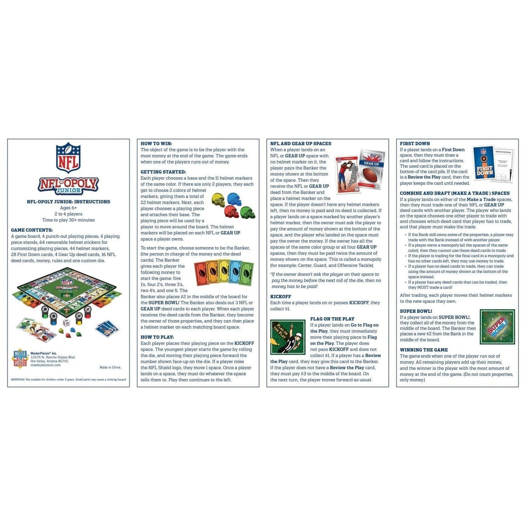 NFL Opoly Junior Image 4