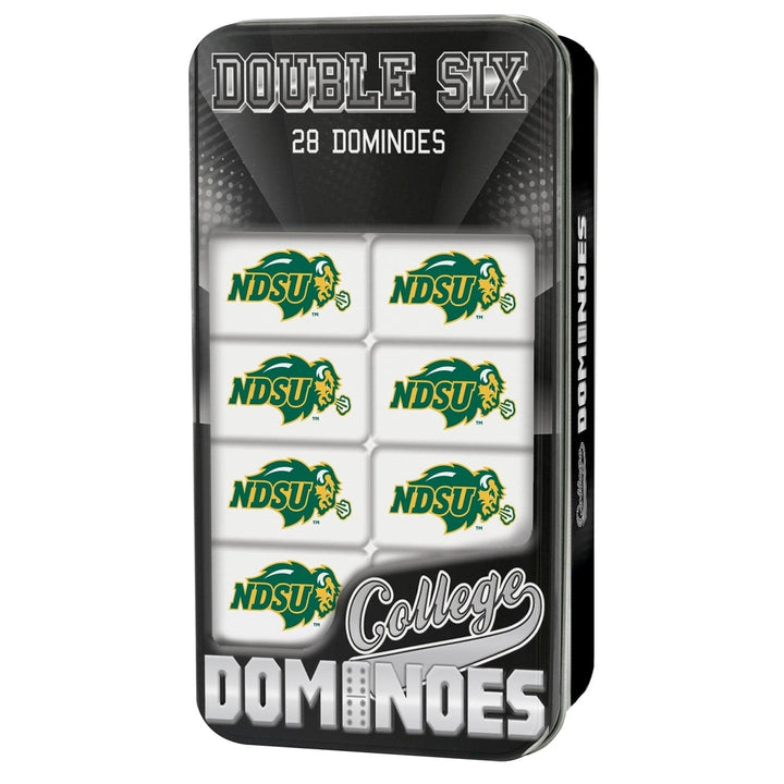 North Dakota State Bison Dominoes Set Officially Licensed Collectible Tin Box Image 1