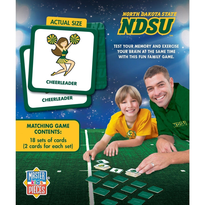 North Dakota State Bison Matching Game NCAA Family Game 18 Unique Pairs Image 3