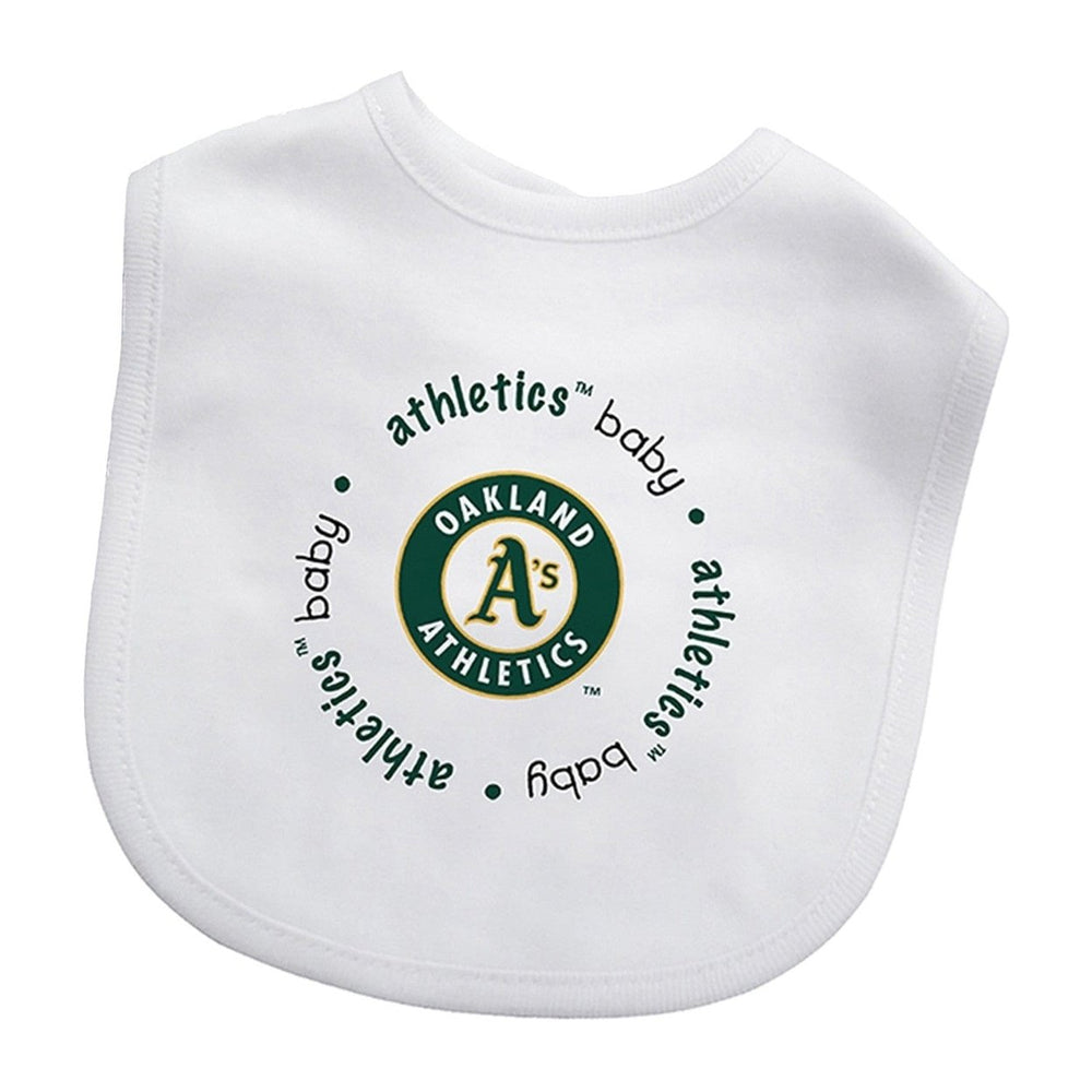 Oakland Athletics Baby Gift Set Team Bib and Pre-Walkers Unisex 2 Piece Set Image 2