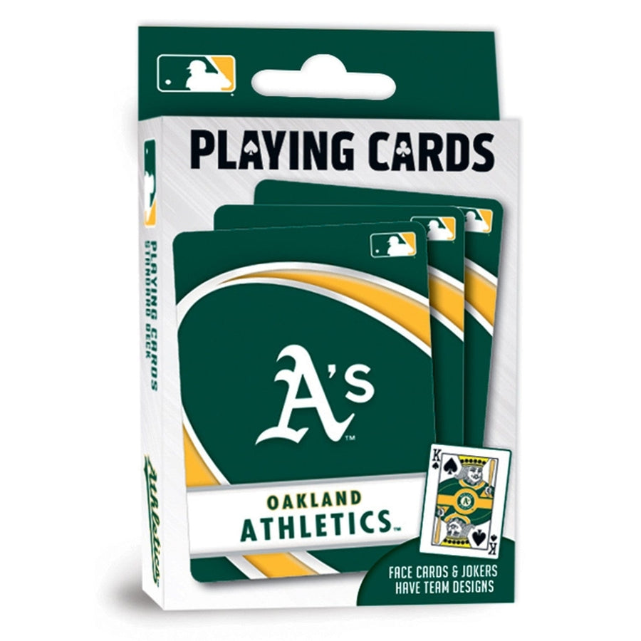 Oakland Athletics 54 Card Deck Officially Licensed MLB Playing Cards Image 1