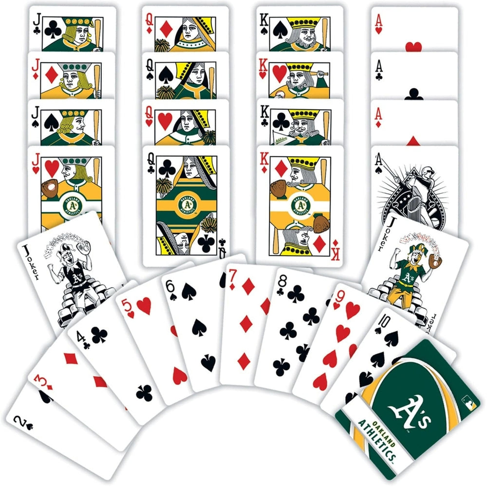 Oakland Athletics 54 Card Deck Officially Licensed MLB Playing Cards Image 2