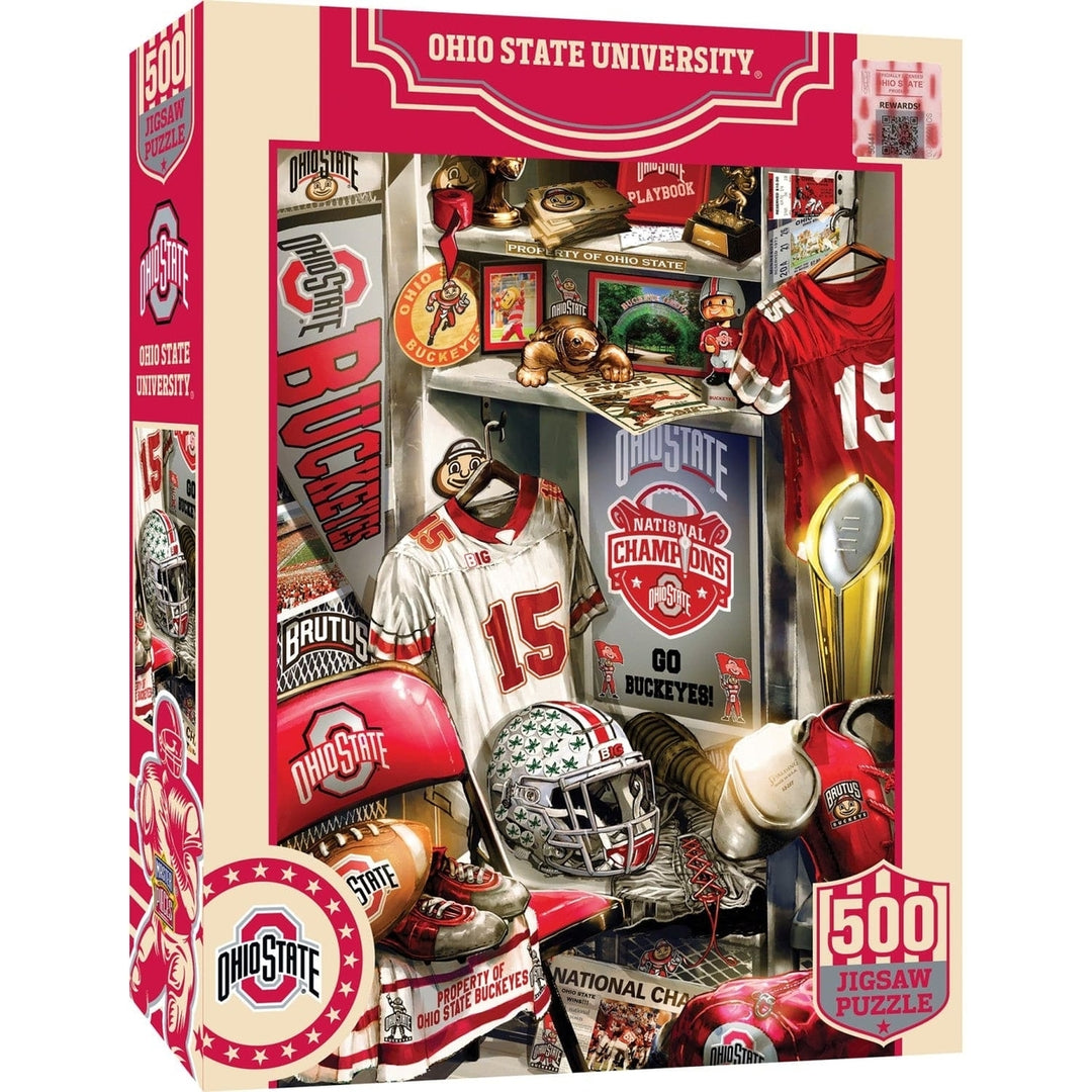 Ohio State Buckeyes 500 Piece Jigsaw Puzzle Eco-Friendly Recycled Chipboard Image 1