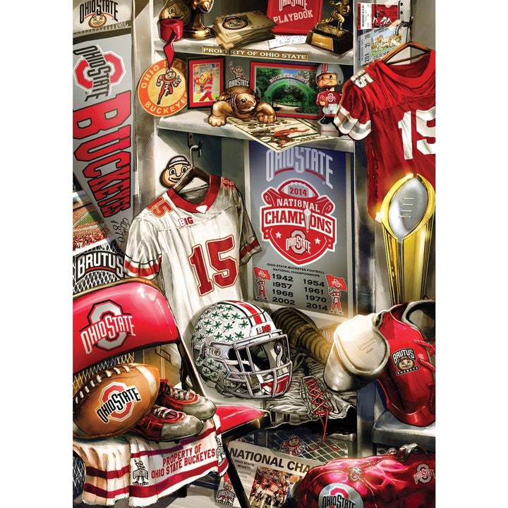 Ohio State Buckeyes 500 Piece Jigsaw Puzzle Eco-Friendly Recycled Chipboard Image 2