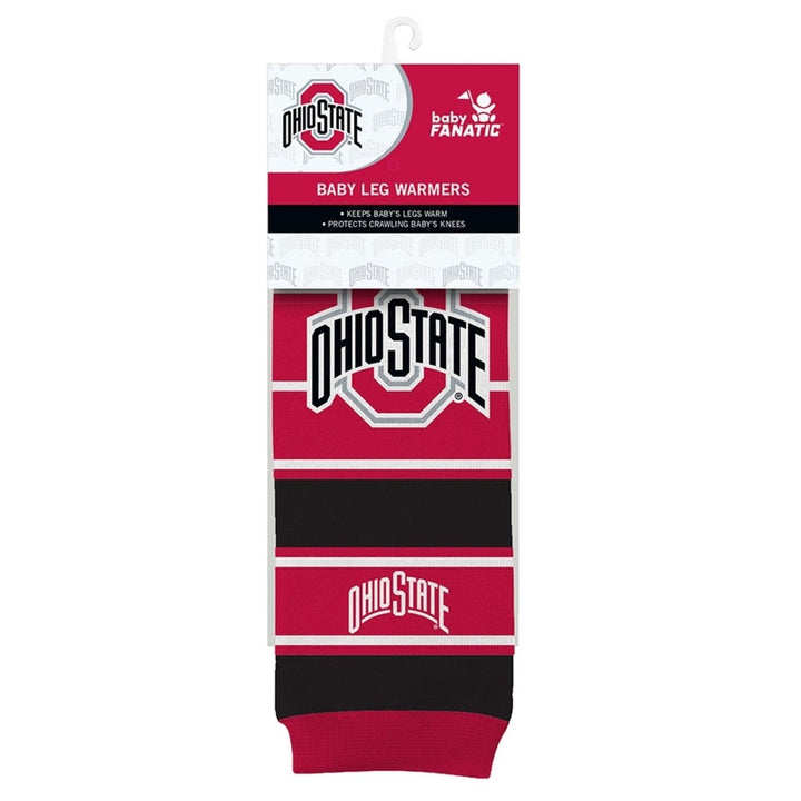 Ohio State Buckeyes Baby Leg Warmers 80% Cotton Infant Toddler Unisex 9-35 lbs Image 2